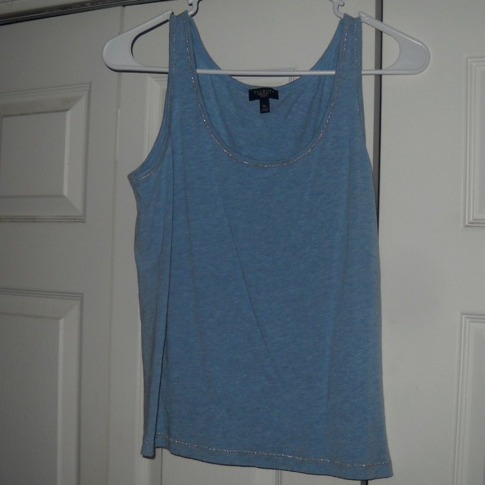 Talbots Baby Blue Tank Top Womens Size MP